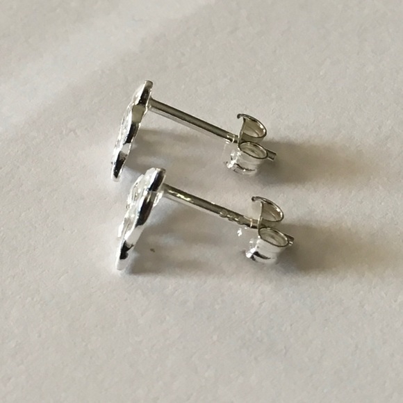 Sterling Silver Triquetra Charmed Earrings - Picture 3 of 5